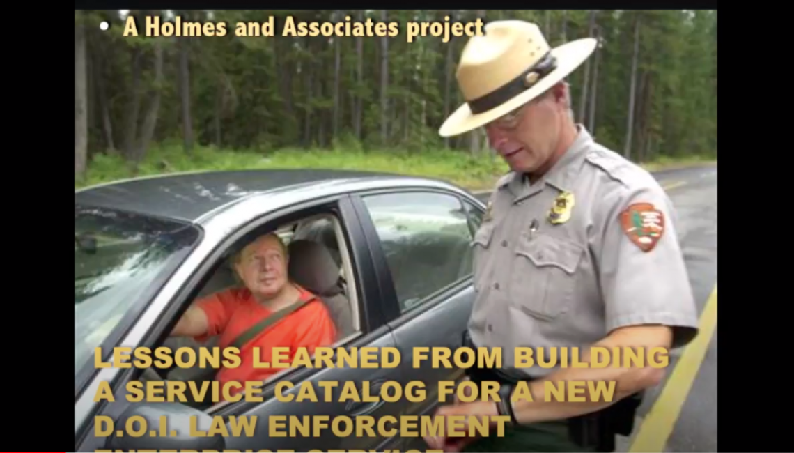 Lessons Learned from building a law enforcement Service Catalog
